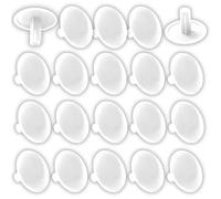 cyclingcolors 20x screws cover caps universal clip push fit plastic hole plug insert cross pz (White)