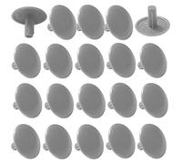 cyclingcolors 20x Screws Cover caps Universal Grey 2.2x12x5mm Clip Push fit Plastic Hole Plug Insert Cross pz