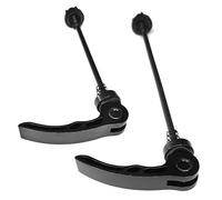 cyclingcolors 2X Bicycle Quick Release Bicycle Front and Rear Wheel Quick Release Axles Bicycle Quick Release MTB Road Bike Black