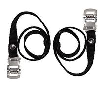 cyclingcolors 2x bike pedal straps with chrome clamps cycling fixie road exercise lashing singlespeed