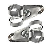 cyclingcolors 2x headlight holder support bracket chrome metal lamp motorcycle motorbike scooter vintage moped