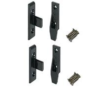 cyclingcolors 2X Keku EH Push On Clip Plastic Furniture Hinge Door Press Fit Panel Kitchen Wood Bracket Plinth