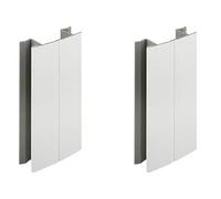 cyclingcolors 3666690034496 jonction de plinthe 2 x connectors for skirting Board, White