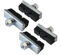 cyclingcolors 4 x Bicycle Brake Rubber X-type 40 mm Brake Pads with Screws Road Bike MTB Brake Shoes