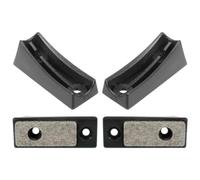 cyclingcolors 4 x Plastic Chair Glides for Chair Glides Pipe Stopper Cantilever Swing Furniture Round Felt Noise Cancelling 22 mm