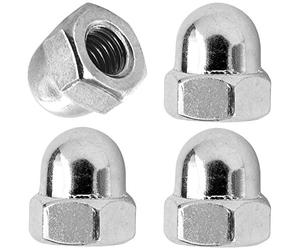 cyclingcolors 4 x Steel Bicycle Wheel Hub Nuts M9x1 M10x1 5/16 Inch 3/8 Inch Front Rear DIY Cycle (M10x1 (Not Fine)