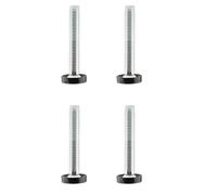cyclingcolors 4 x thumb screws, M10 x 60 mm, adjustment screw, furniture feet, adjusting screw, adjustment feet, plastic steel screw, furniture