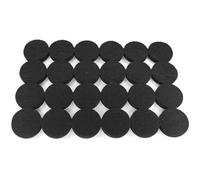 cyclingcolors 48 x Self-Adhesive Felt Pads 5 mm Thickness 25 mm Round Chairs Furniture Furniture Gliders Premium Felt Black
