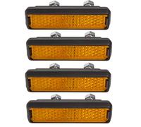 cyclingcolors 4x bike pedal reflectors orange adjustable to screw bicycle MTB cycle high visibility