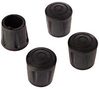 cyclingcolors 4x Chair Leg Cap Cover Rubber Feet Floor Protector Pad Furniture Table Black (22 mm)