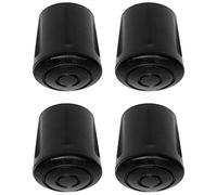 cyclingcolors 4x Chair Leg Cap Cover Rubber Feet Floor Protector Pad Furniture Table Black (32 mm)