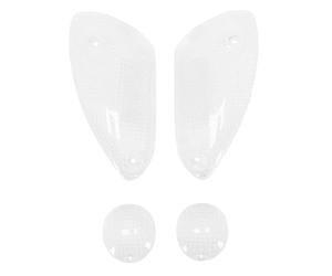 cyclingcolors 4x Indicator Glass Front and Rear Plastic Motorcycle Scooter Moped Compatible with MBK Nitro Yamaha Aerox