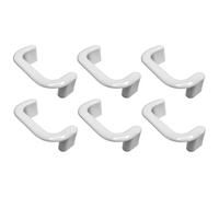 cyclingcolors 6 x 64mm Plastic Furniture Handle Centre Distance - Kitchen Door, Cabinet, Drawer, Cupboard, Home Furniture - White