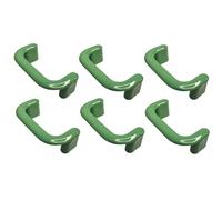 cyclingcolors 6 x Furniture Handles 64 mm Plastic - Cupboard Handle Kitchen Handle Door Handle Drawer Chest of Drawers Furniture, Green