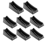 cyclingcolors 8 x shell gliders, chair leg caps for cantilever clamps, foot plugs, furniture feet, furniture gliders, round tubes, chair, round, plastic, 38 mm