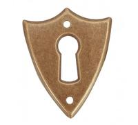 cyclingcolors Antique Brass Key Hole Cover Shield Plate Escutcheon Lock Fitting Vintage Art Furniture Door Cupboard