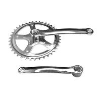cyclingcolors Bicycle crank set, single speed, 40 teeth with crank 165 mm, single speed, road bike, fixie, retro and vintage