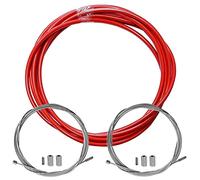 cyclingcolors Bicycle Derailleur Jacket with Cable Ends Kit Front Rear Compatible with Shimano Sram Cycle City Road MTB Insert Performance Cable (Red)