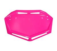 CyclingColors Plastic BMX Plate Support Number Fork Head Trial Aero Design Competition MTB Motocross MX Motorcycle Quad Kart Cross Karting Enduro, Pink