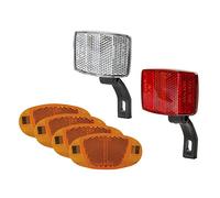 cyclingcolors Bike Bicycle Cycling Reflector Set Front Rear Wheel Adjustable Bracket Screw