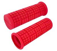 cyclingcolors BIKE HANDLEBAR GRIPS 22MM 110MM COMFORT SOFT TOUCH MTB ROAD CITY BMX CYCLING (Red)