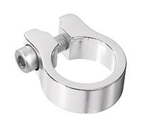 cyclingcolors BIKE SEATPOST CLAMP 1 1/8" 1 1/4" 1 3/8" SEAT POST SCREW ALLOY SILVER (1 1/4" (31.8mm))