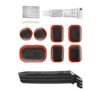 cyclingcolors bike tyre repair kit + 3x levers plastic puncture inner tube bicycle patch + glue MTB kid
