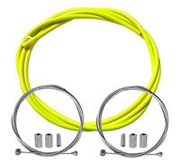 cyclingcolors Brake Cable Cover Bowden Cable Brake Cable Covers 5 mm with Brake Cable Brake Cable Housing Bicycle MTB Road Bike City Oldtimer, Yellow Fluo