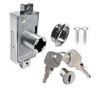 cyclingcolors Cabinet Lock with Key Furniture Wardrobe Cupboard Drawer Cabinet Door Catch, Reversible Left Right