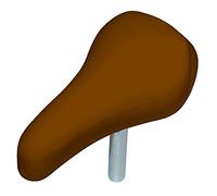 cyclingcolors Comfort Children's Bicycle Saddle with 22 mm Stem Tricycle BMX Bike with Foam Padding (Brown)