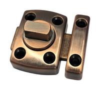 cyclingcolors Door Bolt Anti-Theft with Screws Model 42mm Twist Lock Security Latch Metal Bathroom Bedroom Toilet Furniture Cabinet Door Copper