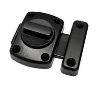 cyclingcolors Door Bolt Anti-Theft with Screws Model 55mm Twist Lock Security Latch Metal Bathroom Bedroom Toilet Furniture Cabinet Cabinet Door Black