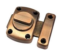 cyclingcolors Door Bolt Anti-Theft with Screws Model 55mm Twist Lock Security Latch Metal Bathroom Bedroom Toilet Furniture Cabinet Door Copper