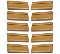 cyclingcolors Furniture Feet Rectangular Furniture Gliders Plastic Floor Spacer 39 x 16 mm Light Brown Pack of 10