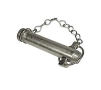 cyclingcolors Hitch Axle with Chain and Pin Diameter 25 mm x Length 136 mm Top Bar Trailer Tractor Truck Agricultural Machine Piton Spindle Clevis