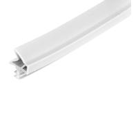 cyclingcolors Inner Door Seal with 12 mm Width of Fold and Groove Insulating Protection Renovation TPE Rubber White 2 m