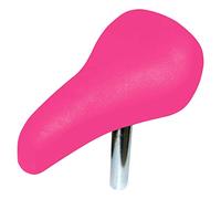 cyclingcolors KIDS BIKE SADDLE COMFORT BLACK PINK WITH SEATPOST 22MM DESIGN SOFT TOUCH FOAM