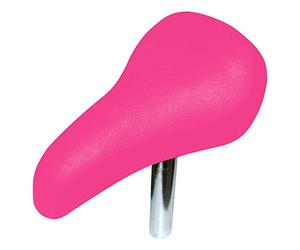 cyclingcolors KIDS BIKE SADDLE COMFORT BLACK PINK WITH SEATPOST 22MM DESIGN SOFT TOUCH FOAM