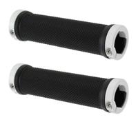 cyclingcolors Lock On Bicycle Handle 125 mm Diameter 22 mm Soft Unisex Handlebar Mountain Bike Road Scooter Cycle White