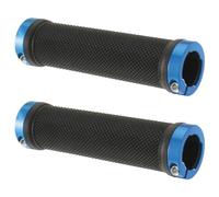 cyclingcolors Lock On Bicycle Handle 125 mm Diameter 22 mm Soft Unisex Handlebar MTB Road Scooter Cycle Blue