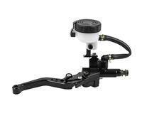 cyclingcolors Master Cylinder Brake Lever Motorcycle Scooter Moped Universal Front Lid 45 mm Aluminium Straight Black Race Adjustable 6 Positions