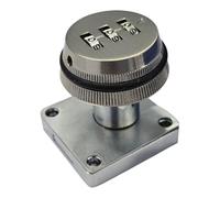 cyclingcolors Mechanical Furniture Lock Combination Lock 3 Digit Locking Drawer Cabinet Locker Storage Office Silver