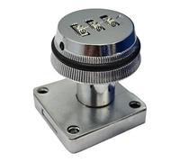 cyclingcolors Mechanical Furniture Lock Combination Lock 3 Digit Locking Drawer Cabinet Locker Storage Office Polished Chrome Finish