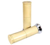 cyclingcolors Motorcycle Grip 130 mm Diameter 24 mm Rubber Handlebar Compatible with Vespa PX, Beige