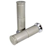 cyclingcolors Motorcycle Grip 130 mm Diameter 24 mm Rubber Handlebar Compatible with Vespa PX, Grey
