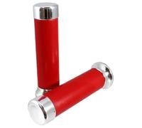 cyclingcolors Motorcycle Grip 130 mm Diameter 24 mm Rubber Handlebar Compatible with Vespa PX, Red