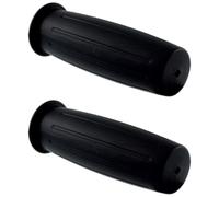 cyclingcolors Motorcycle Grips 115mm Rubber Handlebar Grips Ideal Cafe Racer Scooter Maxiscooter Moped Black