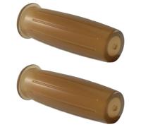 cyclingcolors Motorcycle Handle 115 mm Rubber Handlebar Ideal Coffee Racer Scooter Maxiscooter Moped, Brown