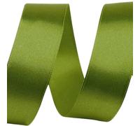 cyclingcolors Polyester Satin Ribbon - 20mm x 22m - Gift Wrapping Ribbon for Packaging, Decoration, Birthday, Cakes, Sewing, Crafts & Floristry - Meadow Green
