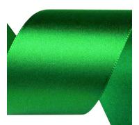 cyclingcolors Polyester Satin Ribbon - 50mm x 22m - Gift Wrapping Ribbon for Packaging, Decoration, Birthday, Cakes, Sewing, Crafts & Floristry - Christmas Green